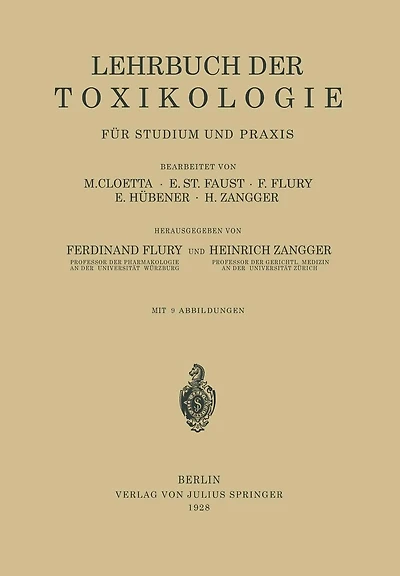Lehrbuch der Toxikologie für Studium und Praxis