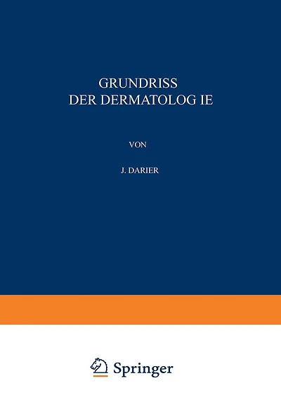 Grundriss der Dermatologie