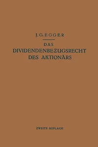 Das Dividendenbezugsrecht des Aktionärs