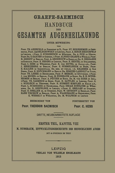 Entwicklungsgeschichte des menschlichen Auges