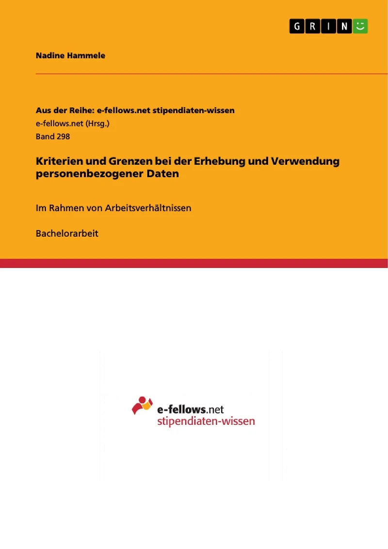 Kriterien und Grenzen bei der Erhebung und Verwendung personenbezogener Daten: Im Rahmen von Arbeitsverhältnissen