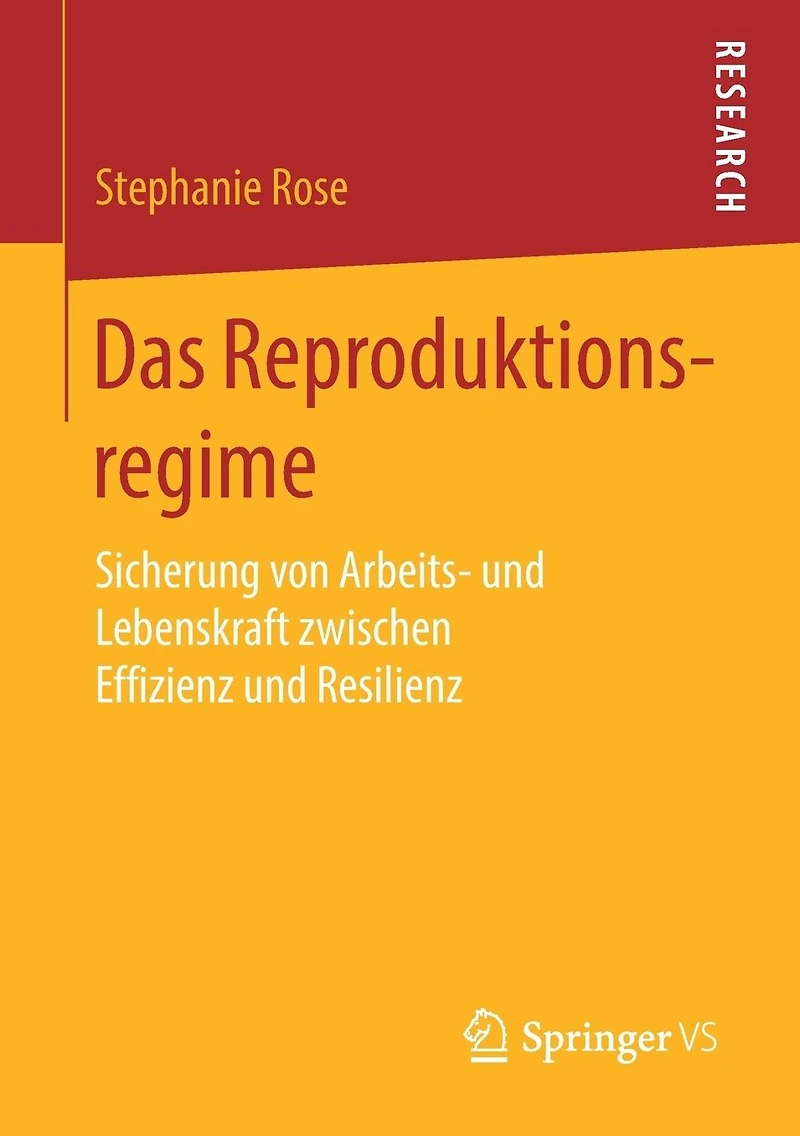 Das Reproduktionsregime: Sicherung von Arbeits- und Lebenskraft zwischen Effizienz Resilienz
