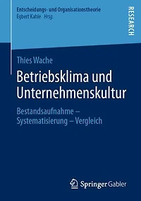Betriebsklima und Unternehmenskultur: Bestandsaufnahme - Systematisierung Vergleich