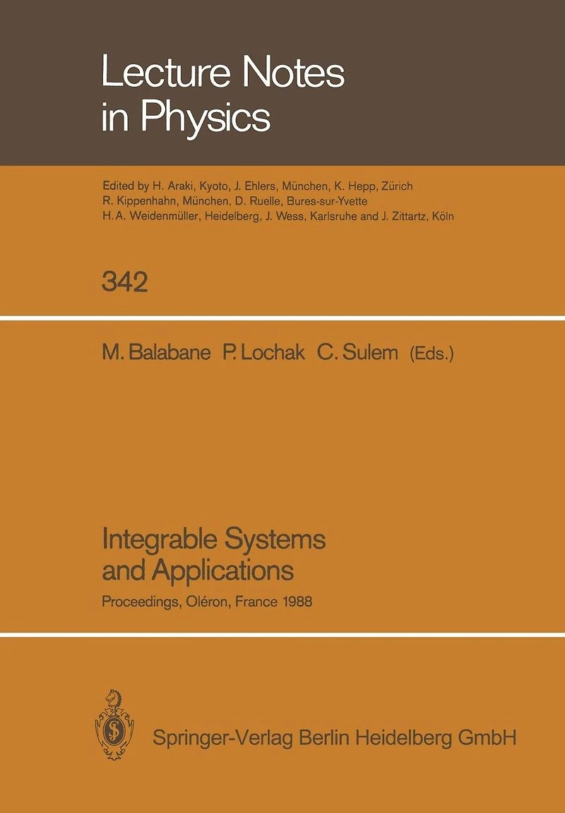 Integrable Systems and Applications: Proceedings of a Workshop Held at Oléron, France, June 20-24, 1988