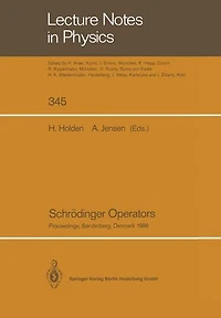 Schrödinger Operators: Proceedings of the Nordic Summer School in Mathematics Held at Sandbjerg Slot, Sønderborg, Denmark, August 1-12, 1988