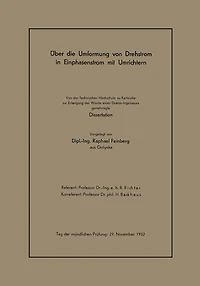Über die Umformung von Drehstrom in Einphasenstrom mit Umrichtern: Von der Technischen Hochschule zu Karlsruhe zur Erlangung der Würde eines Doktor-Ingenieurs genehmigte Dissertation