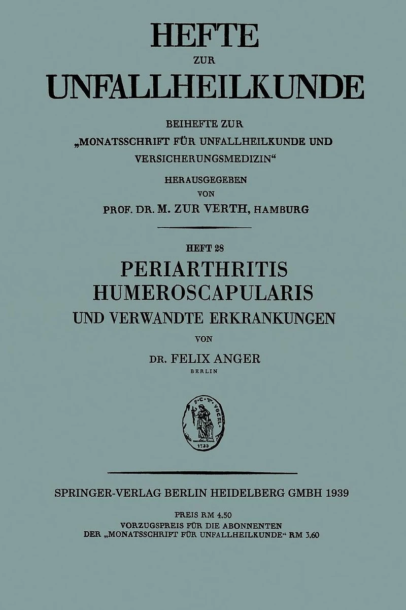 Periarthritis Humeroscapularis und Verwandte Erkrankungen