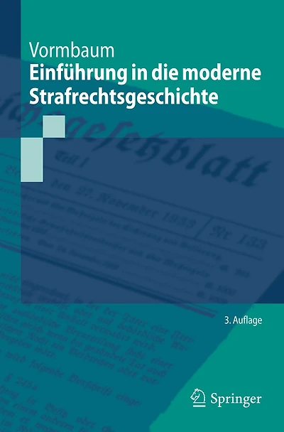 Einführung die moderne Strafrechtsgeschichte