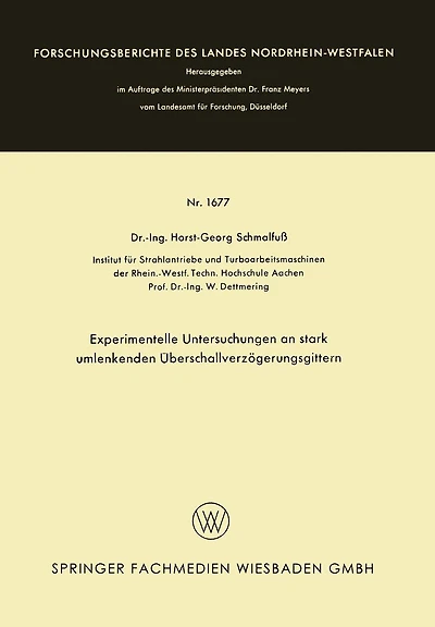 Experimentelle Untersuchungen an stark umlenkenden Überschallverzögerungsgittern