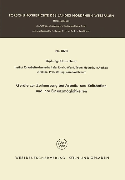 Geräte zur Zeitmessung bei Arbeits- und Zeitstudien und ihre Einsatzmöglichkeiten