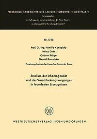 Studium der Inhomogenität und des Verschlackungsvorganges in feuerfesten Erzeugnissen