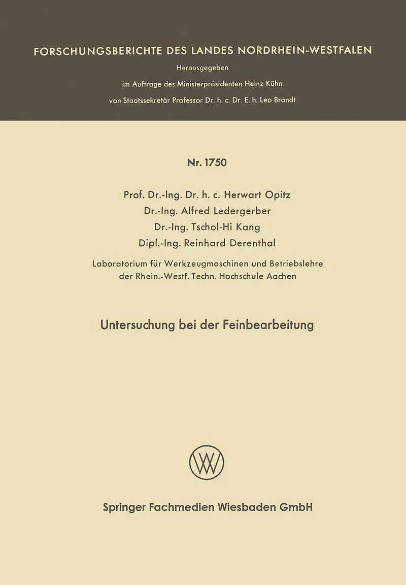 Untersuchung bei der Feinbearbeitung