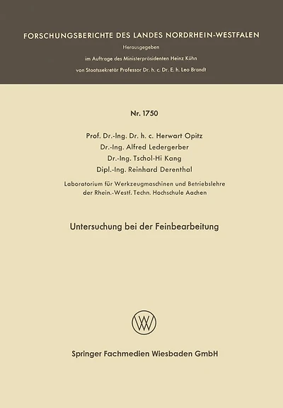 Untersuchung bei der Feinbearbeitung