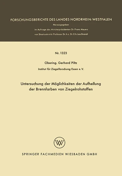 Untersuchung der Möglichkeiten der Aufhellung der Brennfarben von Ziegelrohstoffen