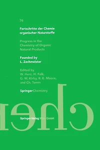 Fortschritte der Chemie organischer Naturstoffe / Progress the Chemistry of Organic Natural Products