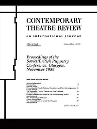 Proceedings of the Soviet/British Puppetry Conference: Glasgow November 1989