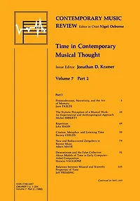 Time Contemporary Musical Thought