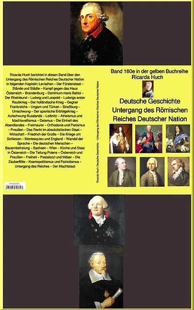 Ricarda Huch: Deutsche Geschichte - Untergang des Römischen Reiches Deutscher Nation - bei Jürgen Ruszkowski: Band 180e in der gelben Buchreihe