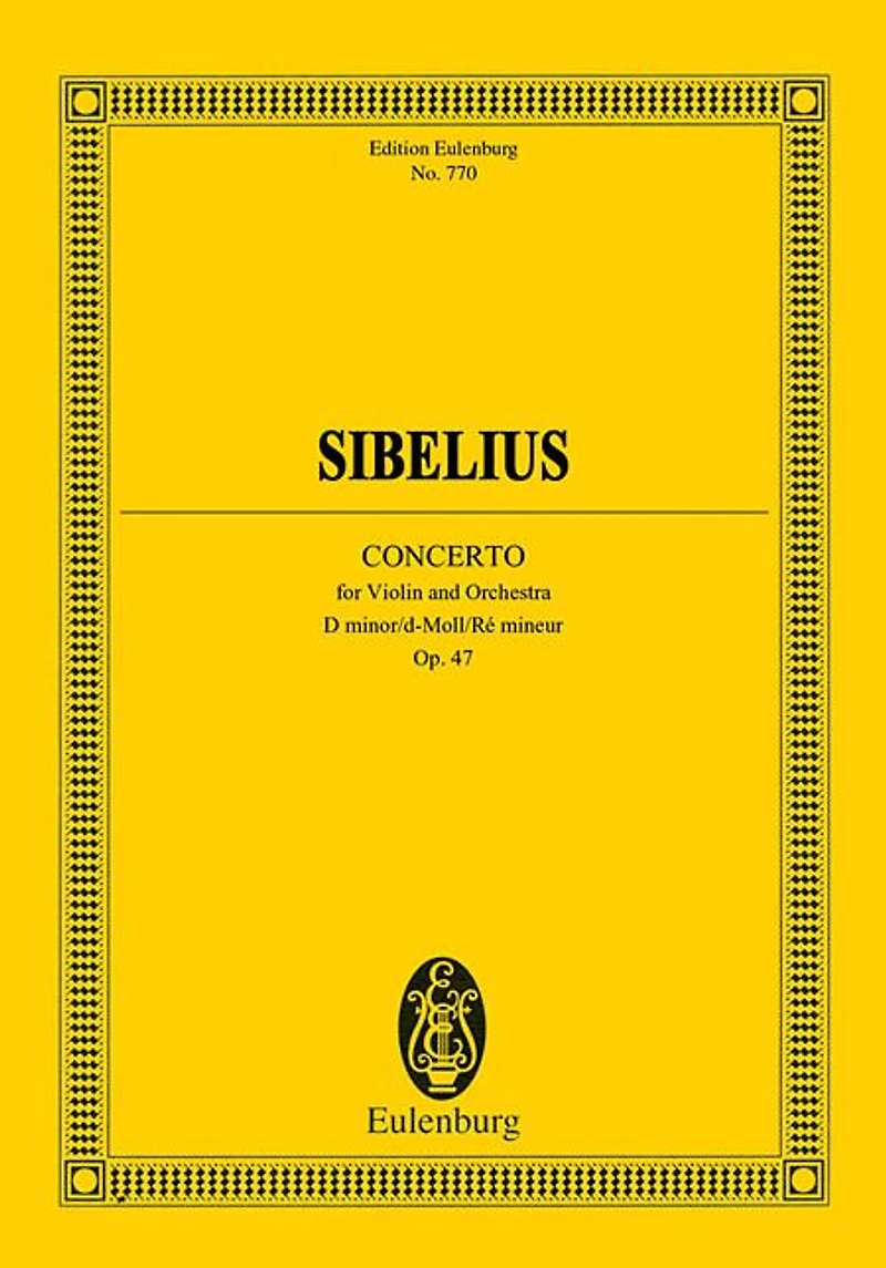Violin Concerto in D minor, Op. 47: Edition Eulenburg No. 770