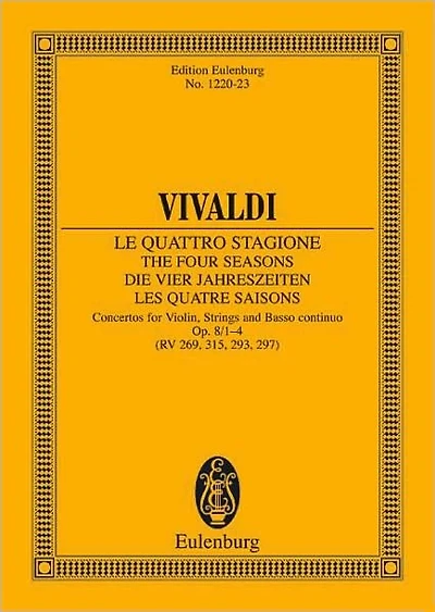 Violin Concerto Op. 8, No. 1 "Spring": Study Score