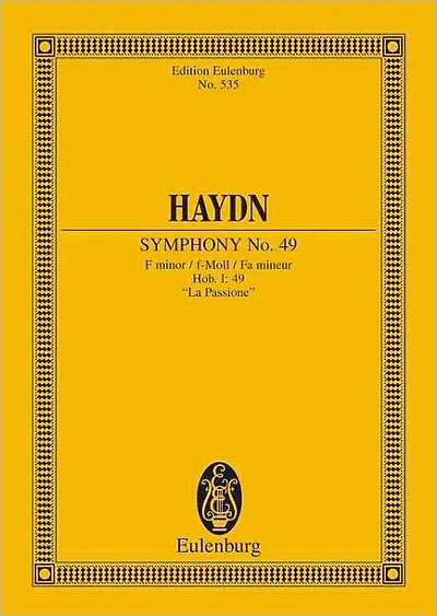 Symphony No. 49 in F minor "La Passione": Study Score