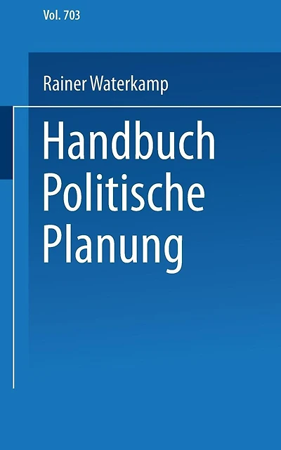 Handbuch politische Planung