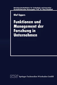 Funktionen und Management der Forschung in Unternehmen
