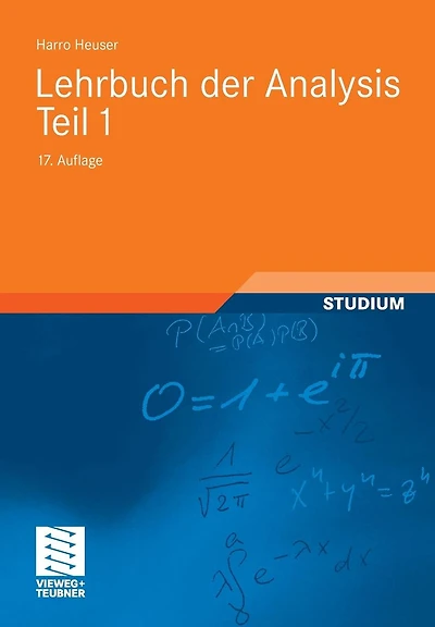 Lehrbuch der Analysis: Teil 1