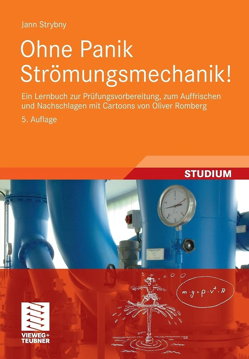 Ohne Panik Strömungsmechanik!: Ein Lernbuch zur Prüfungsvorbereitung, zum Auffrischen und Nachschlagen mit Cartoons von Oliver Romberg