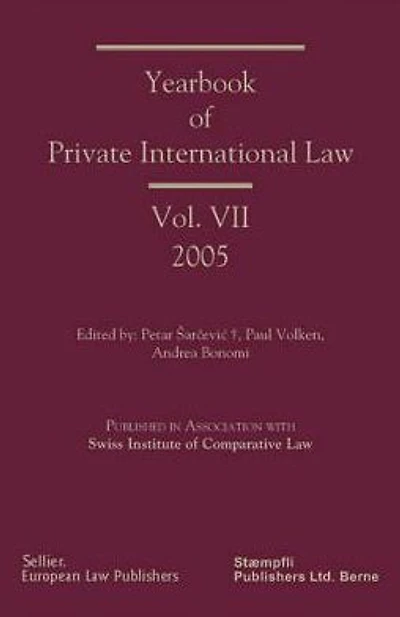 Yearbook of Private International Law: Volume VII (2005)