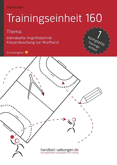 Individuelle Angriffstechnik: Körpertäuschung zur Wurfhand (TE 160): Handball Fachliteratur