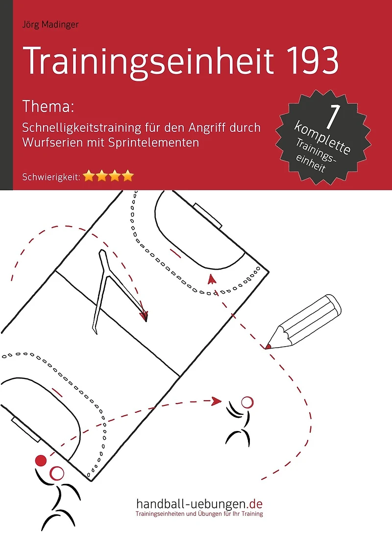 Schnelligkeitstraining für den Angriff durch Wurfserien mit Sprintelementen (TE 193): Handball Fachliteratur