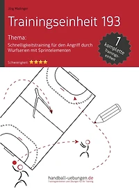 Schnelligkeitstraining für den Angriff durch Wurfserien mit Sprintelementen (TE 193): Handball Fachliteratur