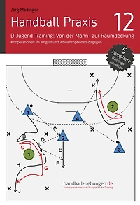 Handball Praxis 12 - D-Jugend-Training: Von der Mann- zur Raumdeckung - Kooperationen im Angriff und Abwehroptionen dagegen: Handball Fachliteratur
