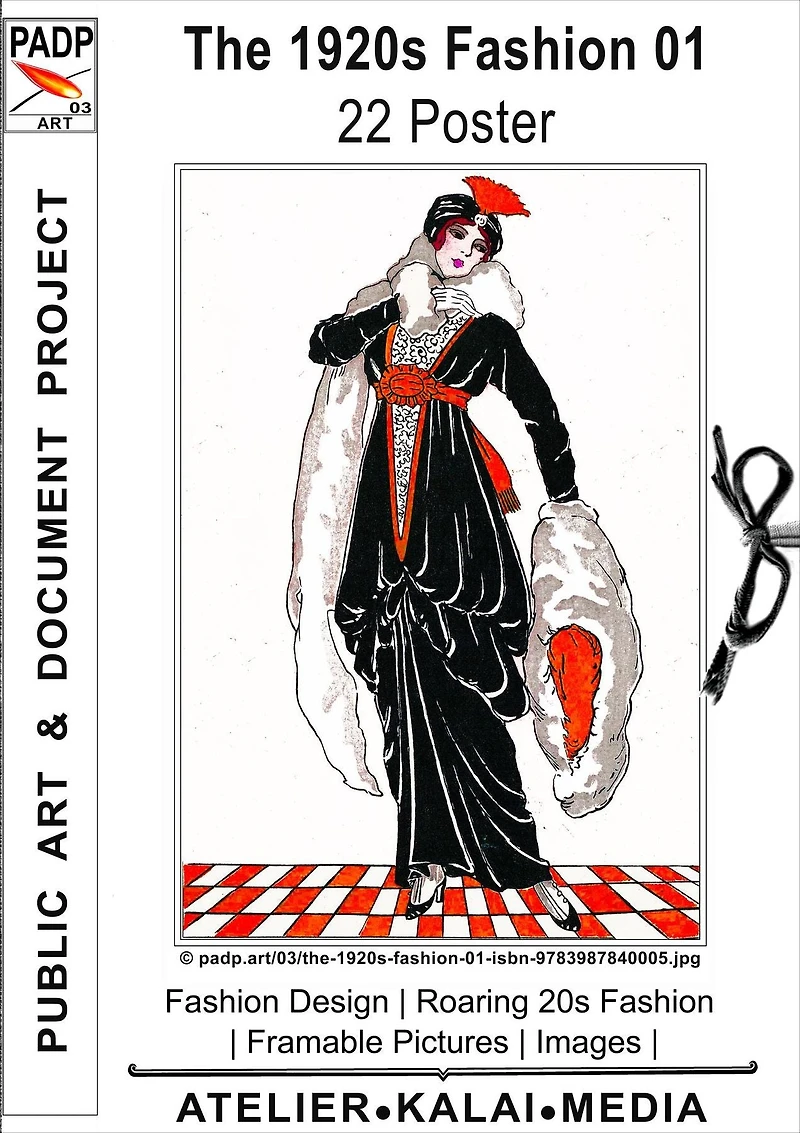 The 1920s Fashion 01 22 Poster: Fashion Design Roaring 20s Fashion Framable Pictures Images © padp.art/03/the-1920s-fashion-01-isbn-9783987840005.jpg