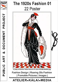 The 1920s Fashion 01 22 Poster: Fashion Design Roaring 20s Fashion Framable Pictures Images © padp.art/03/the-1920s-fashion-01-isbn-9783987840005.jpg