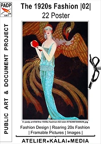 The 1920s Fashion 02 22 Poster: Fashion Design Roaring 20s Fashion Framable Pictures Images © padp.art/04/the-1920s-fashion-02-isbn-9783987840029.jpg