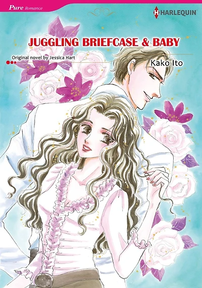 JUGGLING BRIEFCASE & BABY: Harlequin comics
