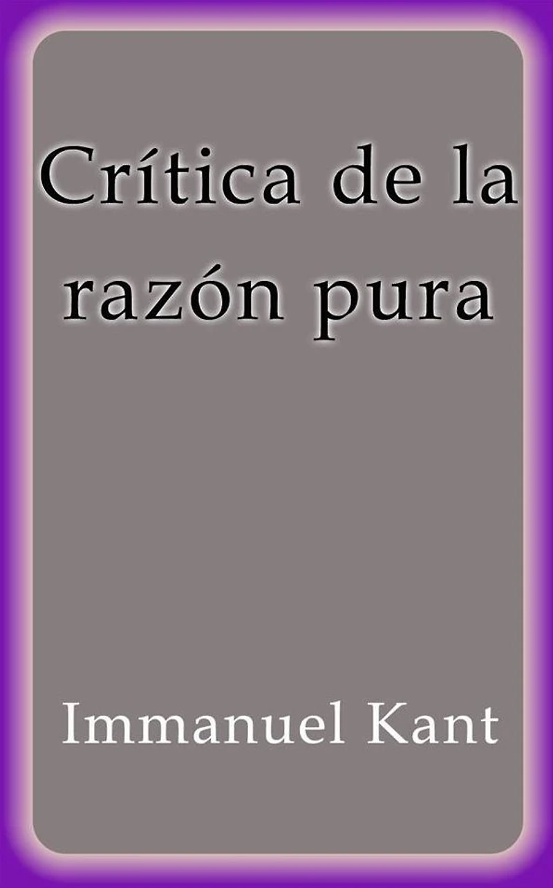 Crítica de la razón pura