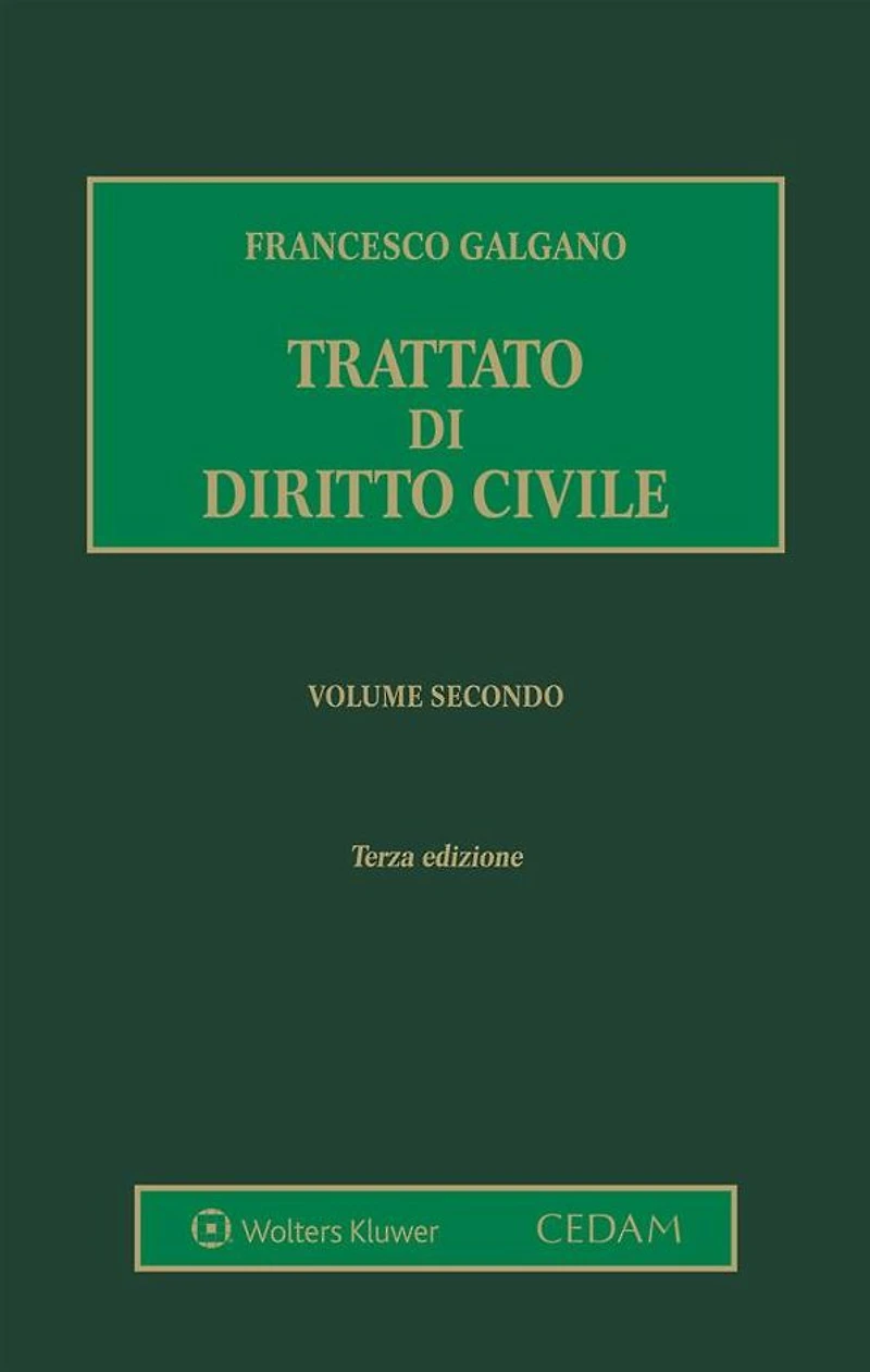 Trattato di diritto civile. Volume secondo