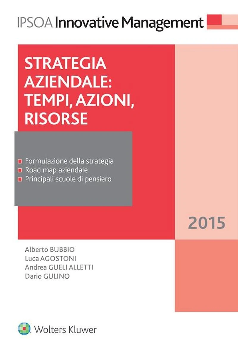 Strategia aziendale: tempi, azioni, risorse