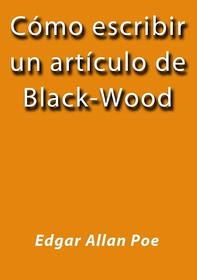Cómo escribir un artículo de Black-Wood