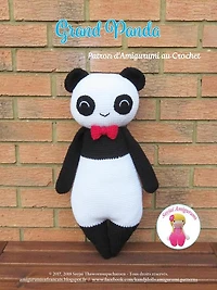Grand Panda: Patron d'Amigurumi au Crochet