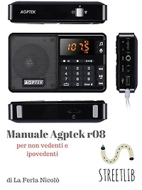 manuale lettore mp3 AGPtek r08 (per non vedenti e ipovedenti)
