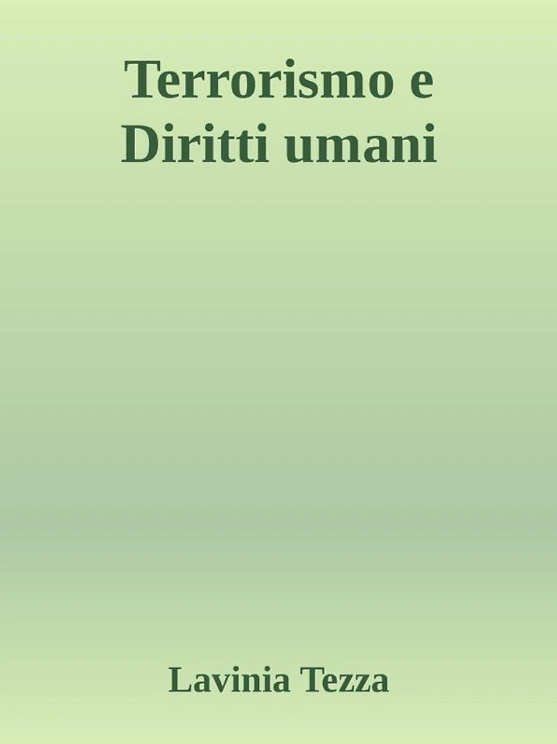 Terrorismo e Diritti umani