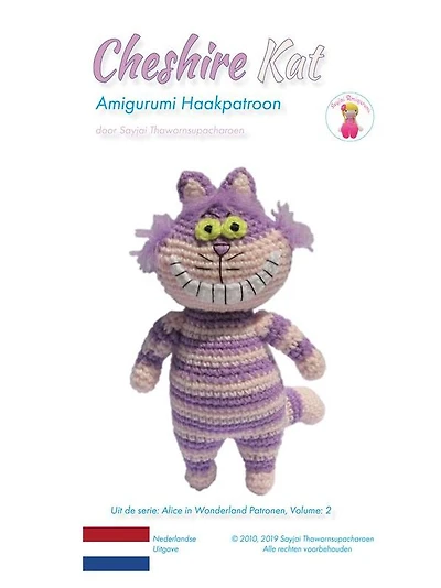 Cheshire Kat: Amigurumi Haakpatroon