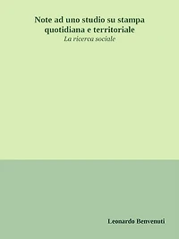 Note ad uno studio su stampa quotidiana e territoriale