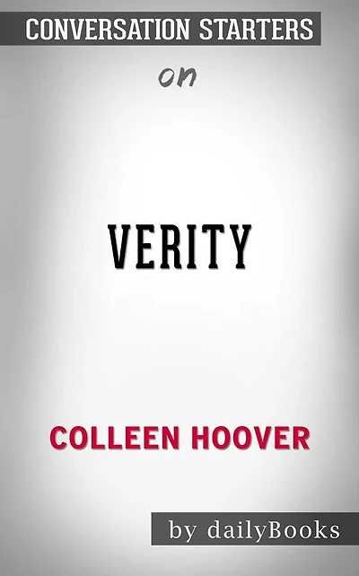 Verity: by Colleen Hoover??????? Conversation Starters