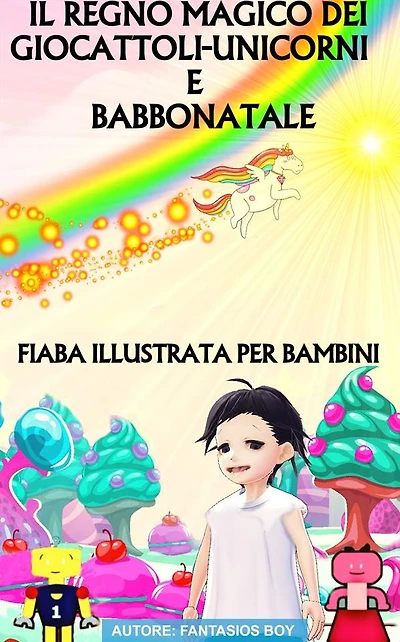 Il Regno Dei Giocattoli Unicorni e Babbo Natale - Fiaba Illustrata Per Bambini: Libro per bambini e bambine illustrato e ambientato in un mondo magico.