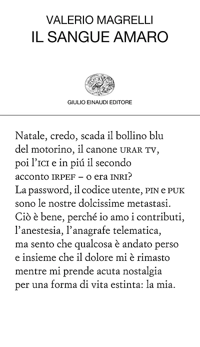 Il sangue amaro